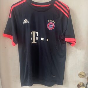 Adidas FC Bayern Munchen Mia San Mia Jersey Hot Pink Mens Soccer Football Size M